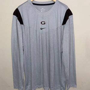 Nike Georgia Bulldogs UGA Football On-Field Player UV Shirt DC5940-007 Mens